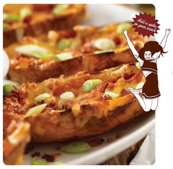 Beer Cheese Potato Skins